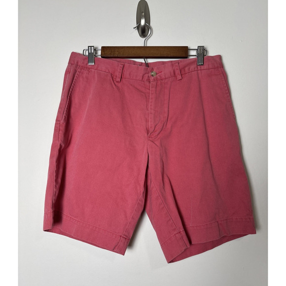 Polo Ralph Lauren Nantucket Red Shorts Size 32 Classic Fit Preppy 9 Inch Inseam - Picture 1 of 6